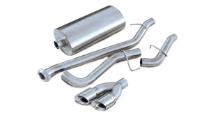 Chevrolet Avalanche Performance Exhaust - CORSA Performance - Sport Cat-Back, Single Side Exit, Twin Polished Pro-Series Tips - Polished - `02-`06